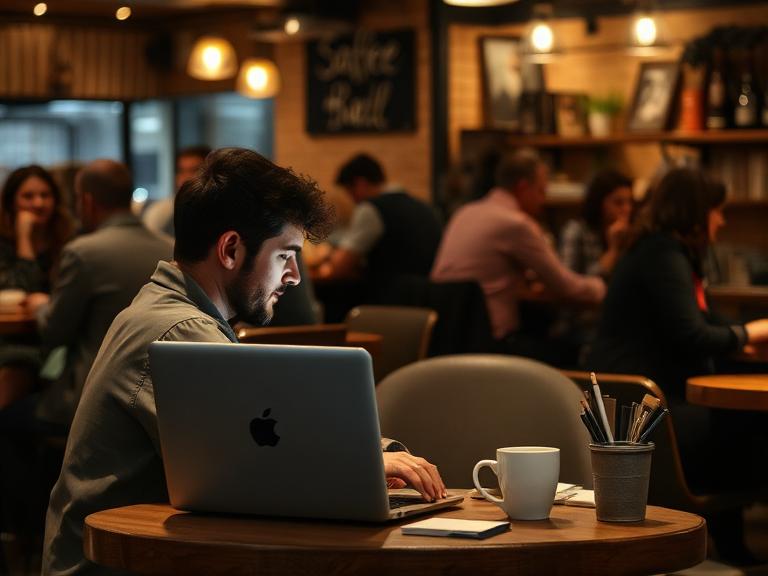 Photo 1: people working in very different environments